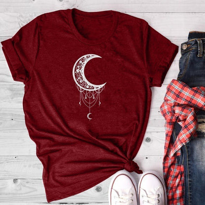 Sun Moon Women Tshirt