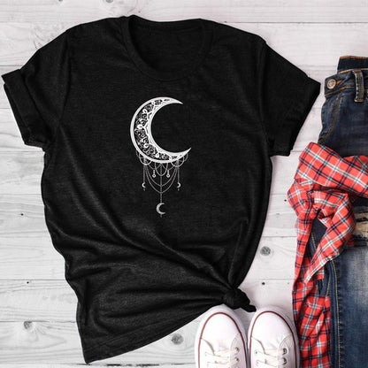 Sun Moon Women Tshirt
