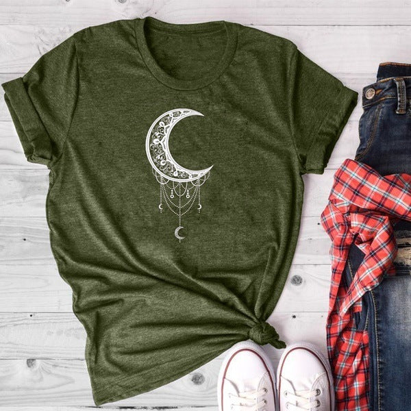 Sun Moon Women Tshirt