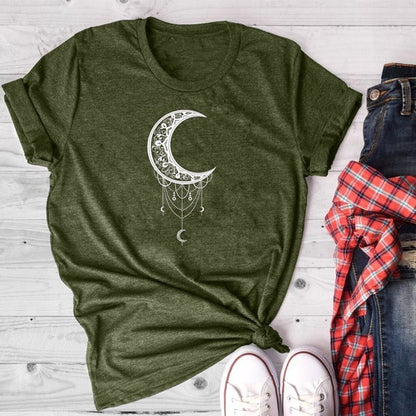 Sun Moon Women Tshirt