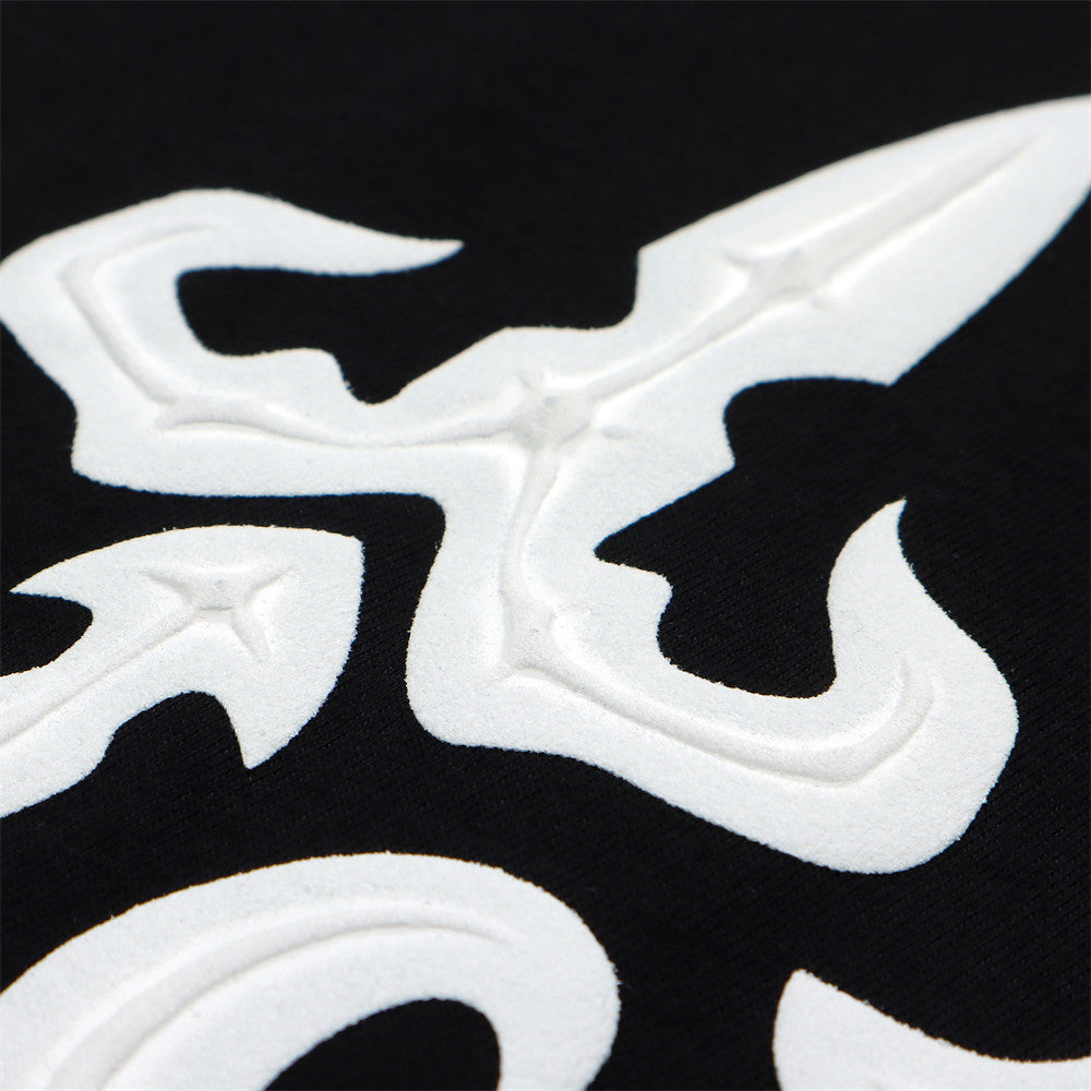 Dark Skull Printed Short-sleeved T-shirt For Men