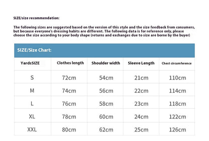 Anime Ocean Pattern Short Sleeve Men