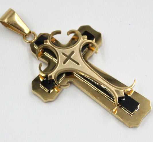 Stainless Steel Cross Pendant Necklace