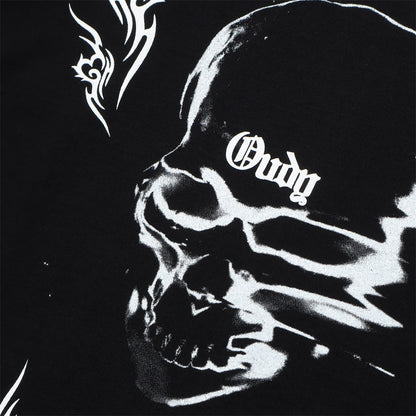 Dark Skull Printed Short-sleeved T-shirt For Men